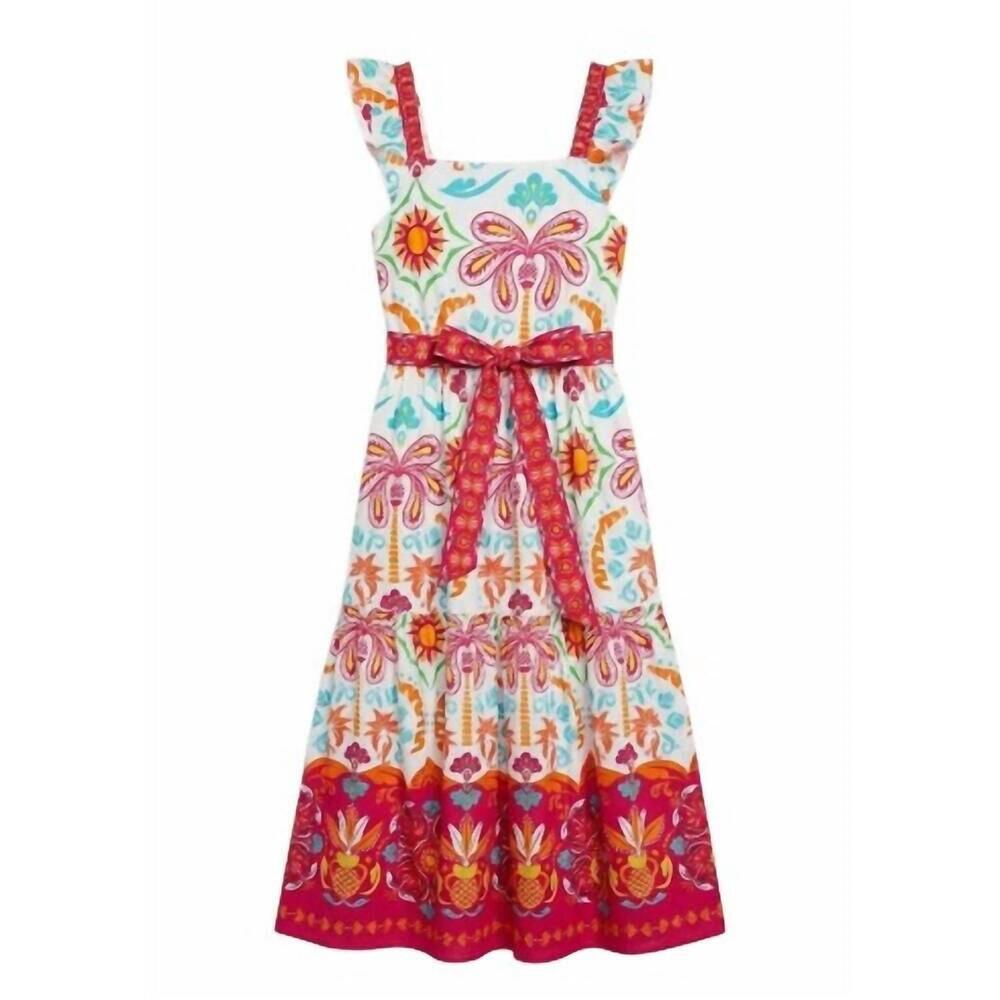 NEW MAUDE VIVANTE women's elsie dress in geo palms